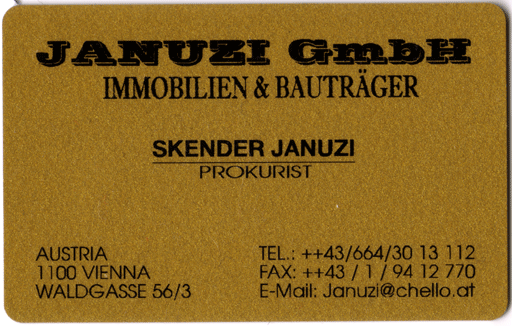 EMAil Adresse auf Visitenkarte ist ab 1.11.2003 nicht mehr g&uuml;ltig